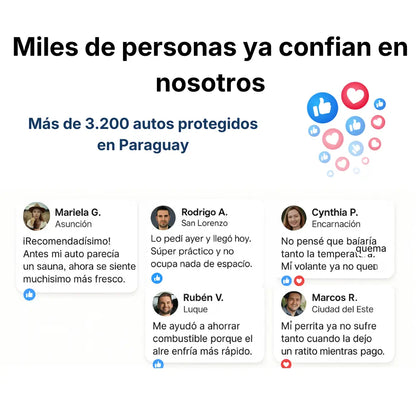 CubreSol Automotriz Pro - Auto fresco